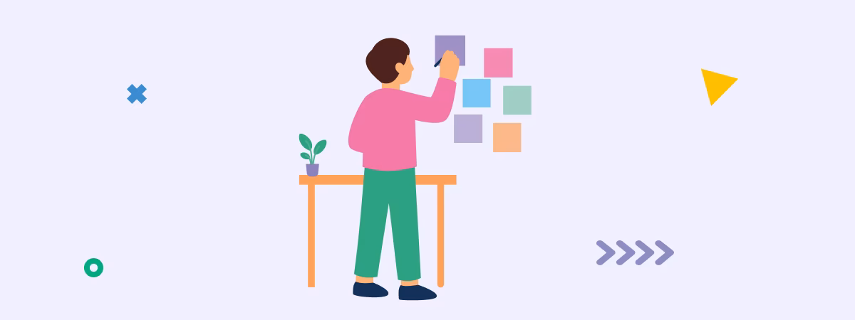 Man making notes