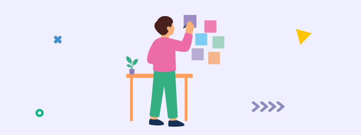 Man making notes
