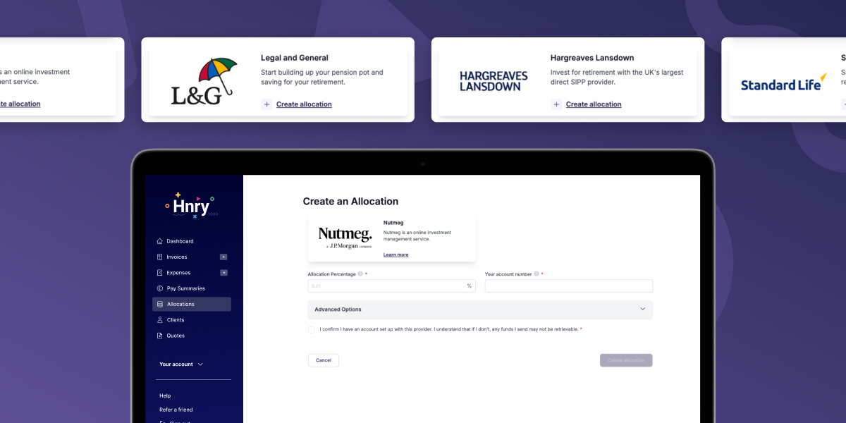 Private pension options for allocations
