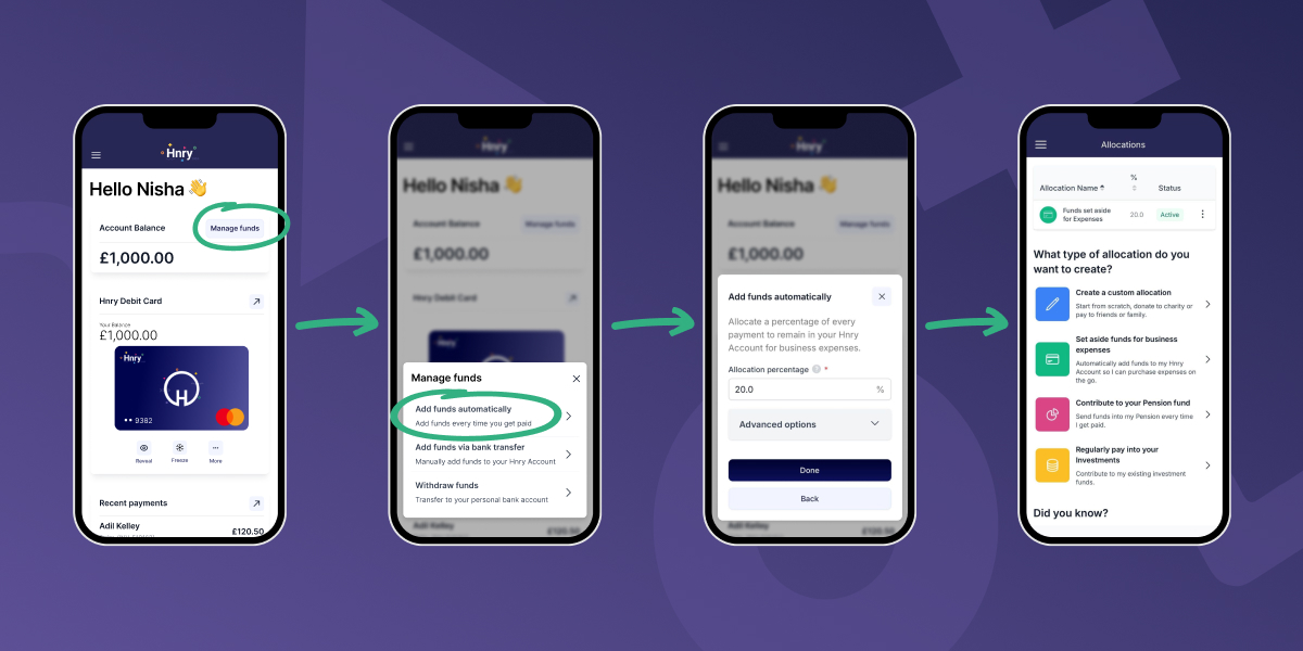 Manage your allocations