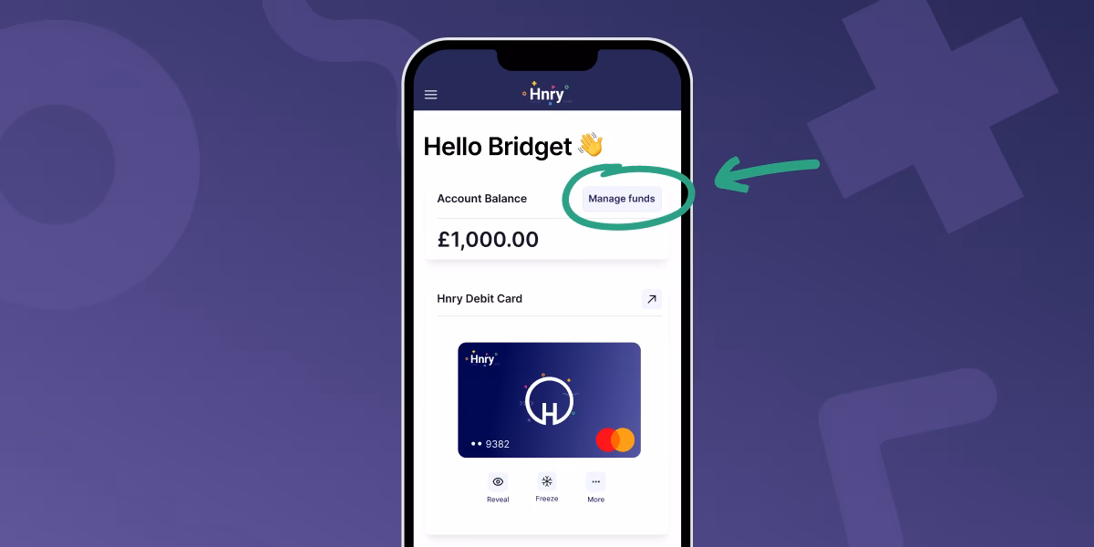 Manage your funds
