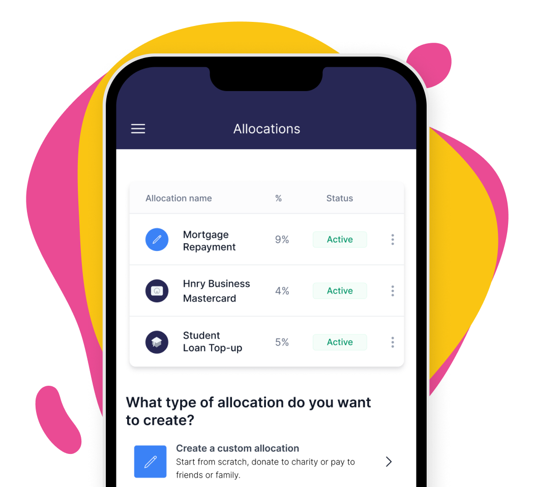 Set up Allocations