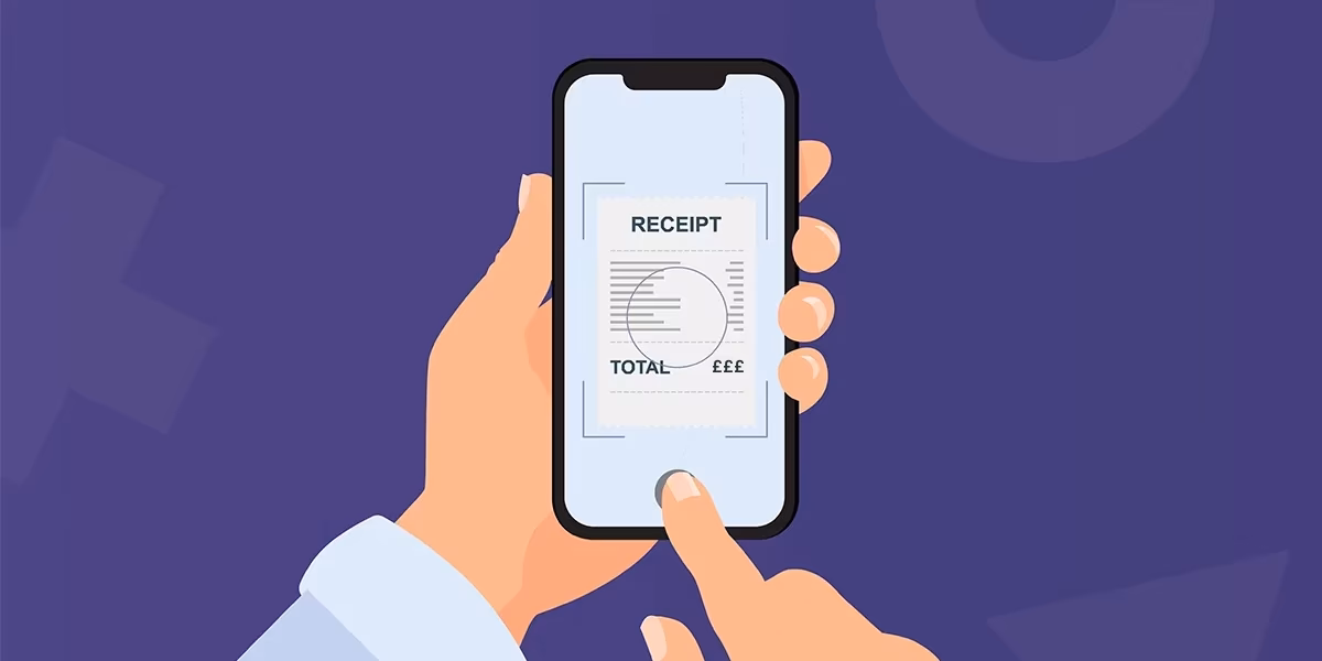 Snap a quick pic of your receipt, and upload it to the new expense in the Hnry App.