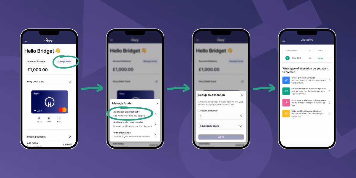 Add funds automatically